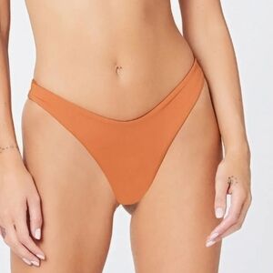 NWT L Space Womens Cabana Ribbed Bottom Bit Swim Swimwear sz L